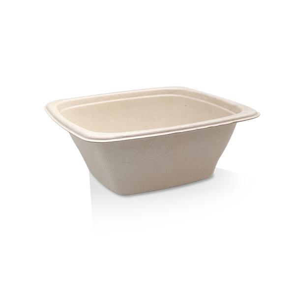 Unbleached Sugarcane Square Container 32oz