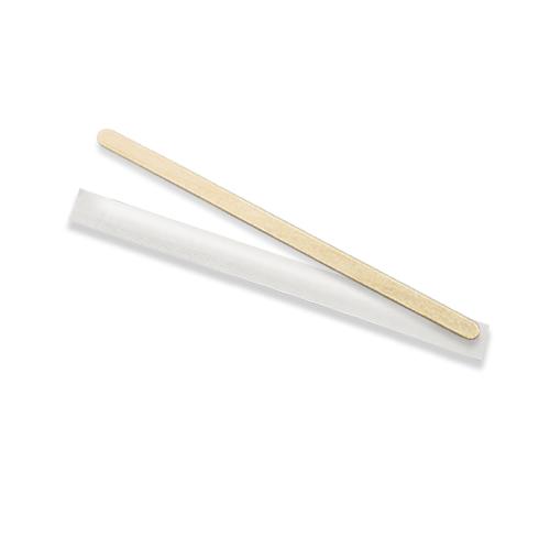 Wooden Coffee Stirrer 140mm Individually Wrapped