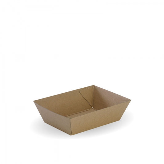 500 #1 KRAFT CORRUGATED FOOD TRAY 131*91*50