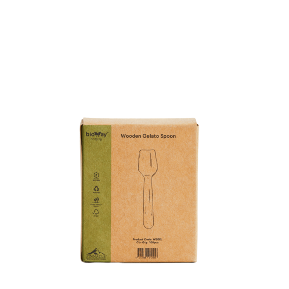 Wooden Gelato Spoon 95mm - FSC 100%