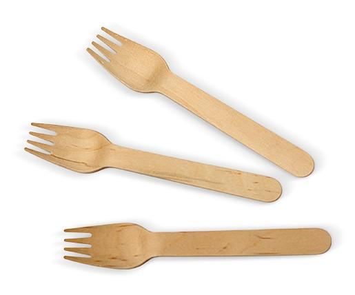 Coated Wooden Fork