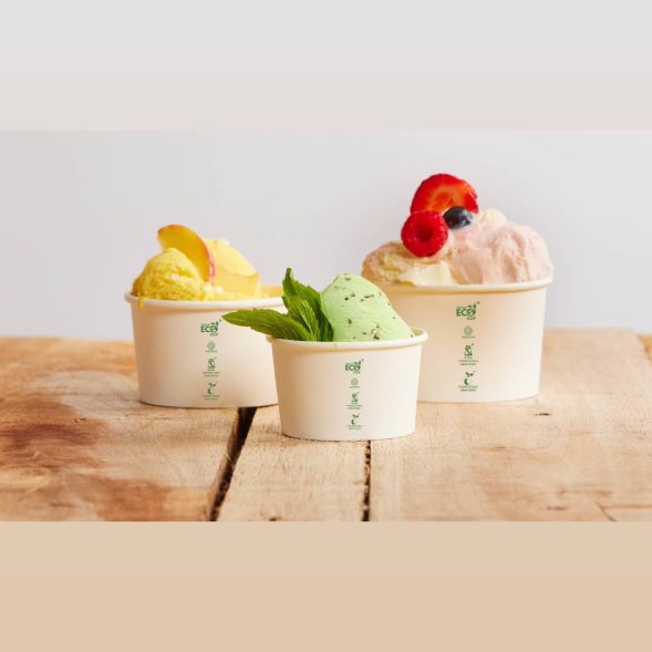 3oz Ice cream Truly Eco cup - Pastel