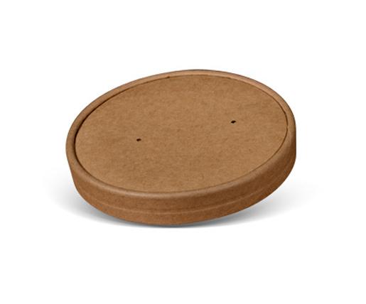Paper Lids 118mm -Fit 26/32oz Bowl 500pc/ctn