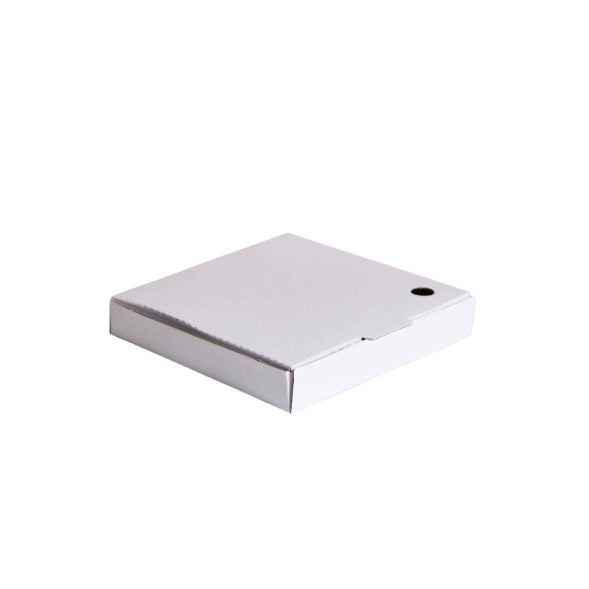 9" Pizza Box (White/Brown)