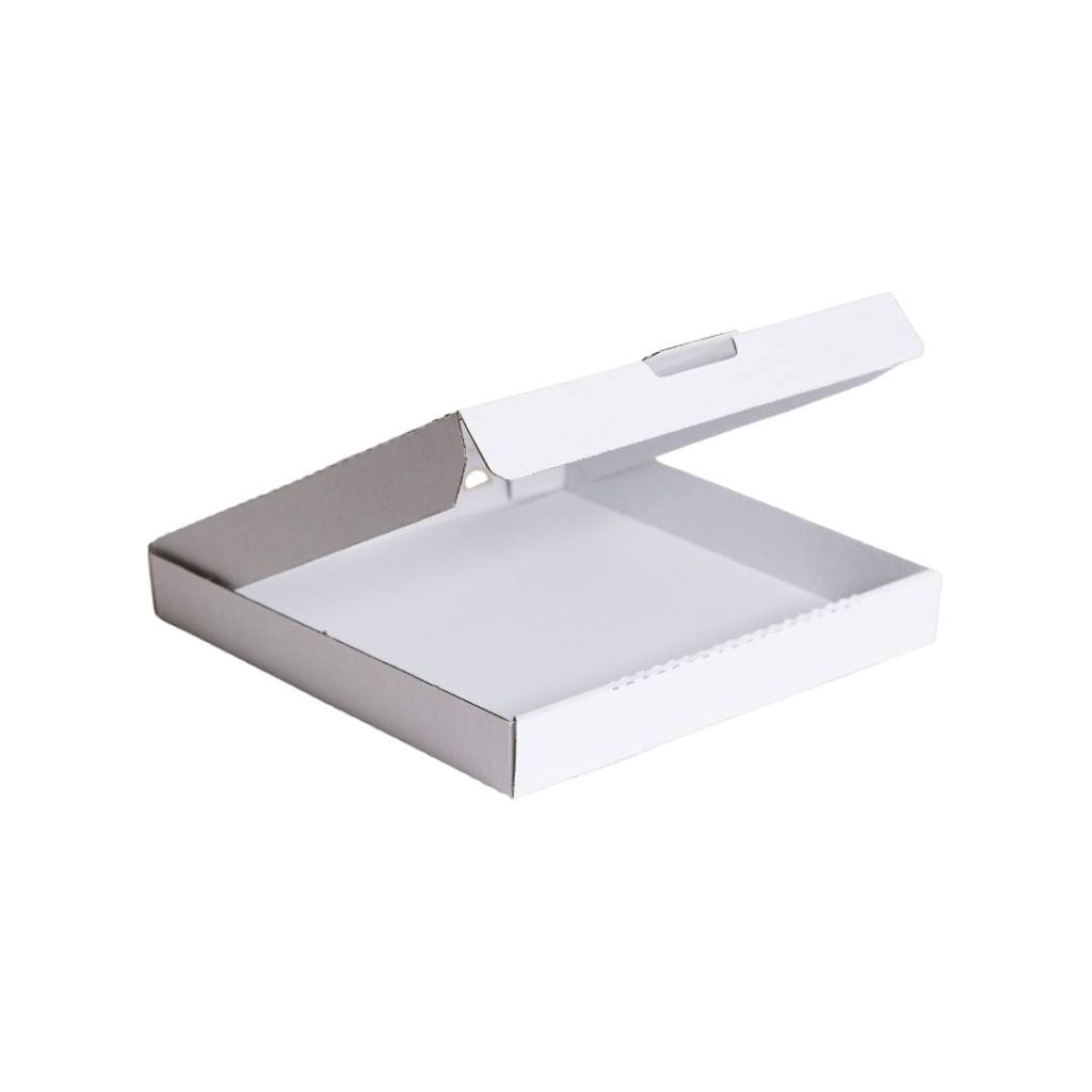 11" Pizza Box (White/Brown)