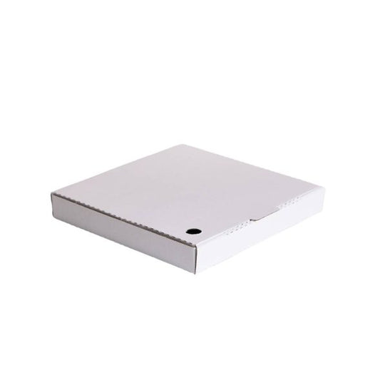11" Pizza Box (White/Brown)