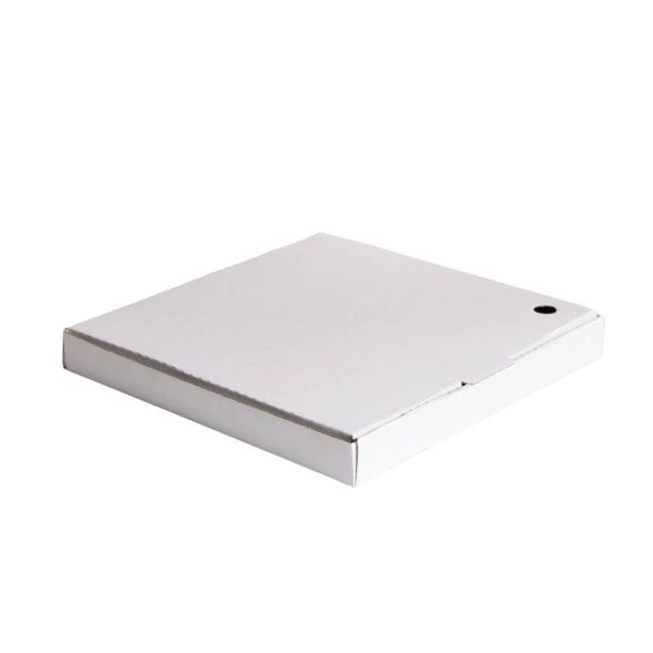12" Pizza Box (White/Brown)