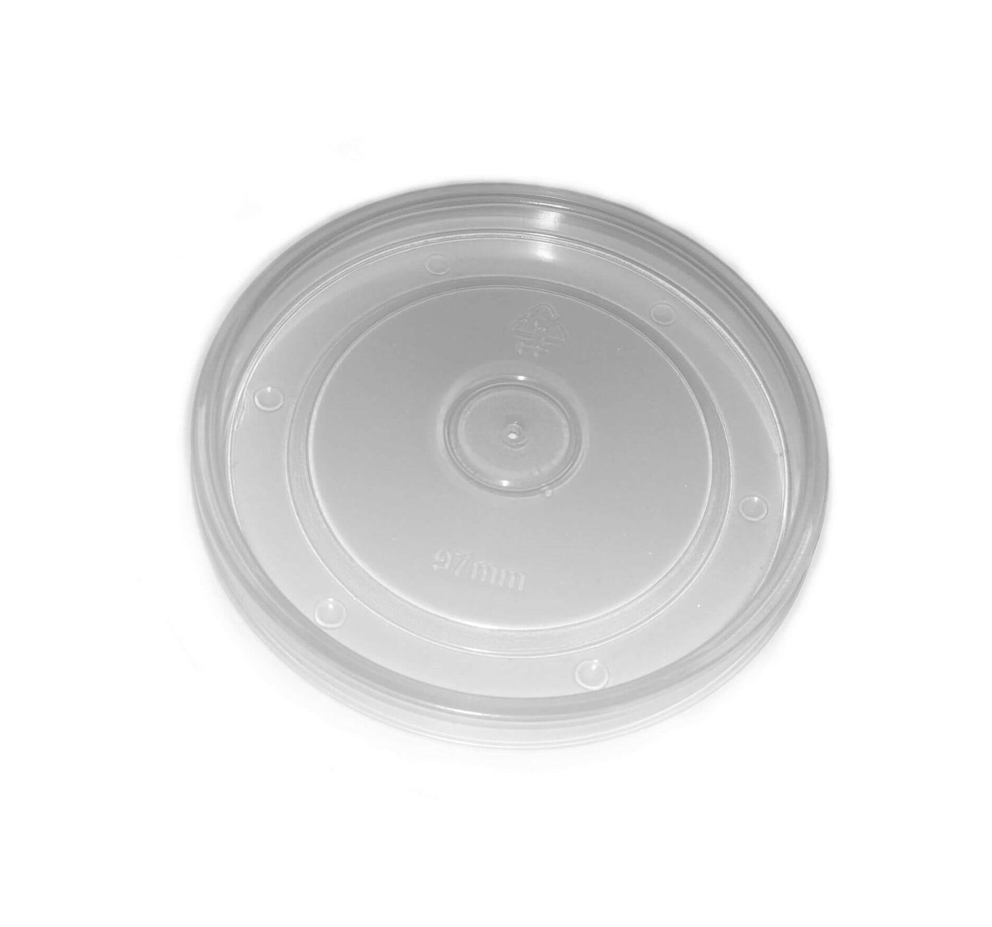PP Lids 98mm-Fits 8/12/16oz Bowl 500pc/ctn