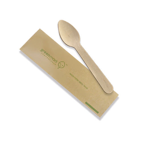 Wooden Tea Spoon Individually Wrapped